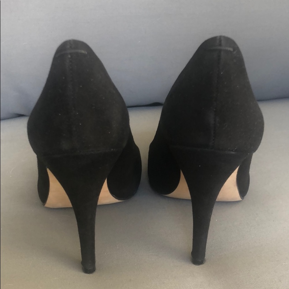(Sold) Madewell Mira Black Suede Heels 6.5 - Picture 7 of 8